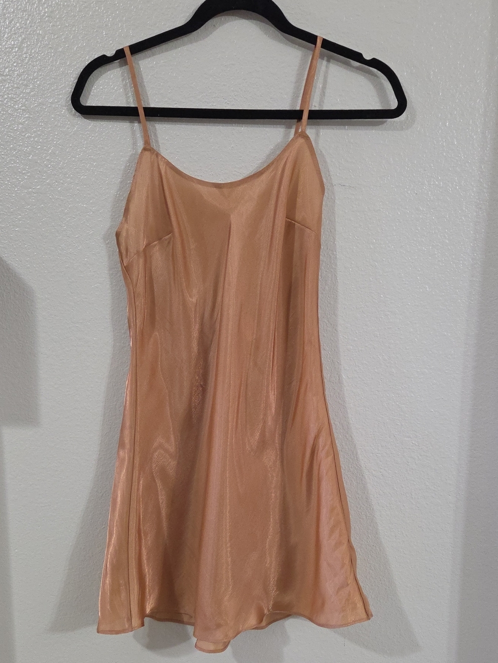 Victoria's Secret Champagne Satin Slip Dress